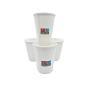 Preview: Coffee to Go Becher Pappbecher 200 ml 8 oz weiß (50 Stk.)
